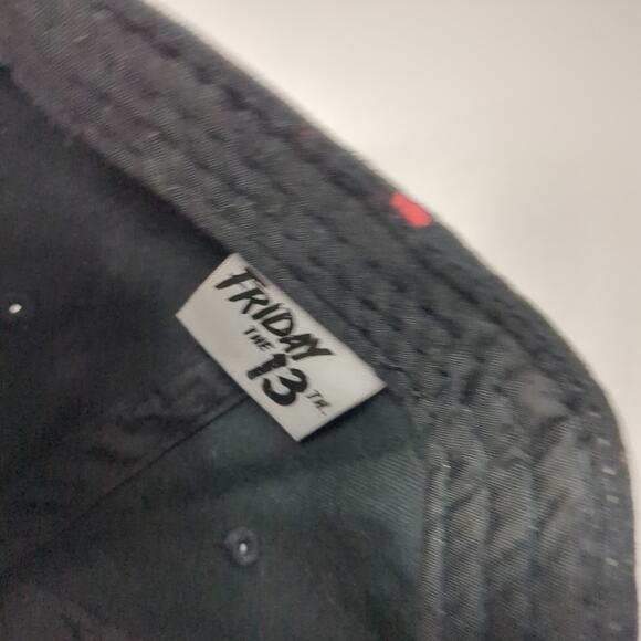 Friday The 13th Slideback Baseball Cap Black One Size Adjustable Embroidered - Picture 9 of 11